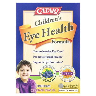 CATALO Children's Eye Health Formula, Blueberry, 60 Chewable Tablets