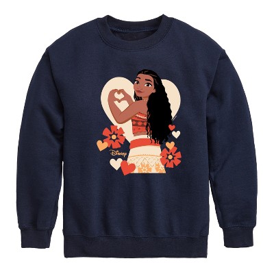 Boys' - Disney - Love Moana Graphic Long Sleeve Fleece Sweatshirt