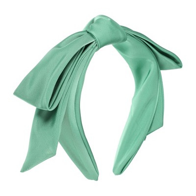 Unique Bargains Women's Classic Double Layer Bow Headband 5.91"x1.38" 1 Pc