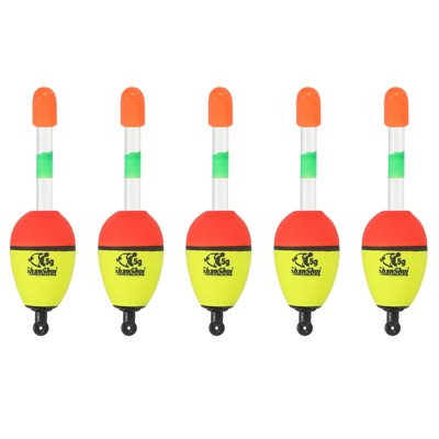 Unique Bargains EVA Durable Electric Lighted Night Fishing Slip Bobbers 5 Pcs