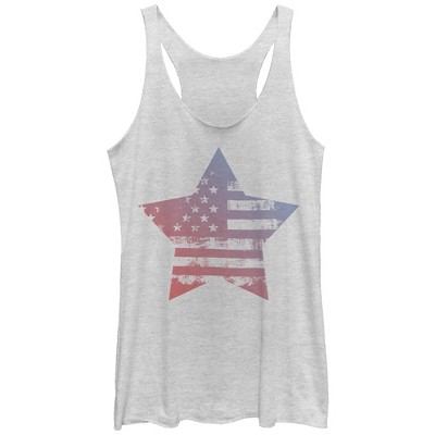 Women's Lost Gods American Flag Star Racerback Tank Top
