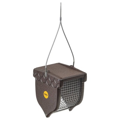 Birds Choice Acorn Shaped Peanut Bird Feeder - Brown: Weather-Resistant, No Assembly, PET Material