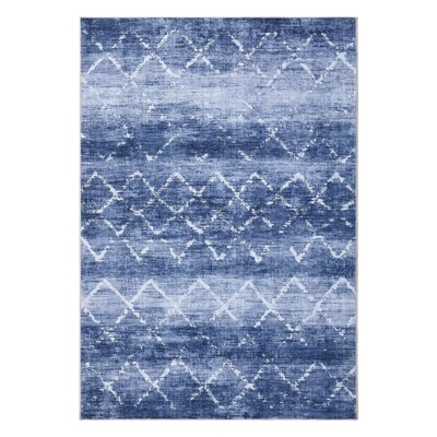 Abstract Area Rug Machine Washable Modern Rugs for Living Room Soft Thin Non-Shedding Floor Cover Non-Slip Backing Contemporary Rug
