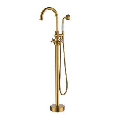 CASAINC 2 Handles Bathtub Faucet with Hand Shower