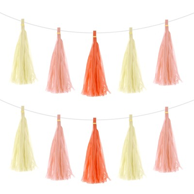 Unique Bargains Party Decoration Reusable Tassel Garland Banner DIY Kits 15 Pcs