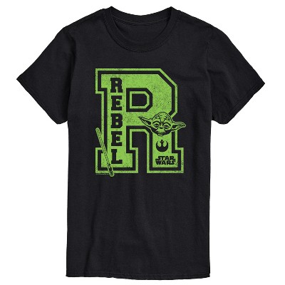Men's - Star Wars - Yoda and friends Collegiate Rebel Short Sleeve Graphic T-Shirt
