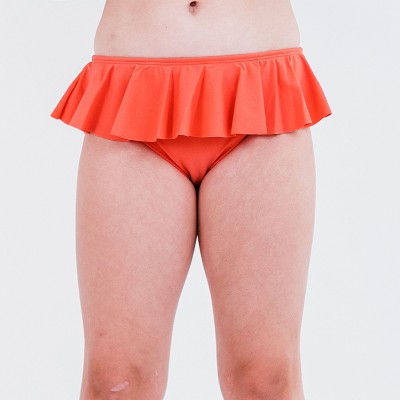 Calypsa Girl's Ruffled Full Coverage Bikini Bottom