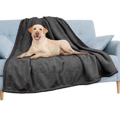 PAVILIA Waterproof Blanket Throw for Bed Sofa Couch, Leakproof Faux Shearling Fleece Protector, Plush Soft Warm Fuzzy