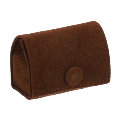Unique Bargains Velvet Cloth Buckle Closure Portable Jewelry Holder for Rings Earrings
