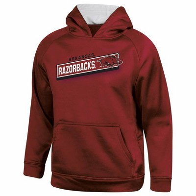 NCAA Arkansas Razorbacks Boys' Gray Hooded Sweatshirt