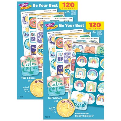 TREND Be Your Best Mixed Stickers Variety Pack, 120 Per Pack, 2 Packs