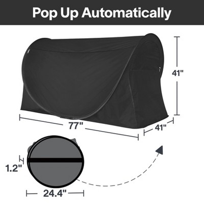 Alvantor Privacy Bed Tent with LED String Lights - Ideal for Better Sleep and Comfort