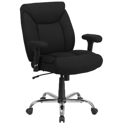 Emma and Oliver 400 lb. Big & Tall Mid-Back Deep Tufted Ergonomic Task Office Chair & Arms