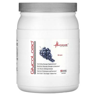Metabolic Nutrition, Glycoload, 100% Micronized Cyclic Cluster Dextrin Carbohydrate Powder, Muscle Glycogen Loading Carbohydrate, Pre Intra Post
