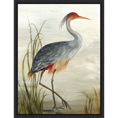 Amanti Art Grey Heron by Aimee Wilson Framed Canvas Wall Art