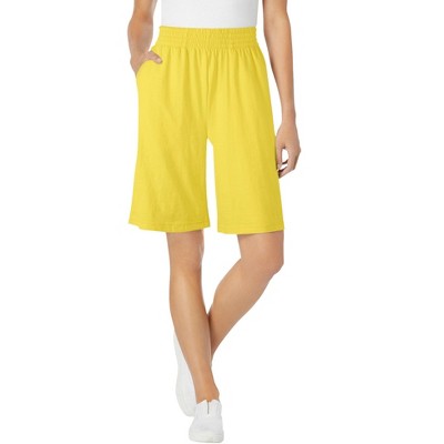 Woman Within Elastic-Waist Knit Short