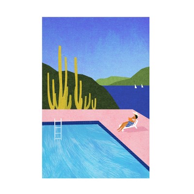 longwayhome  'Swimming Pool' Canvas Art