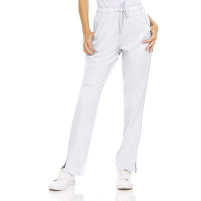 Medichic Women's Joelle 6-Pocket Stretch Cargo Straight Leg Scrub Pants