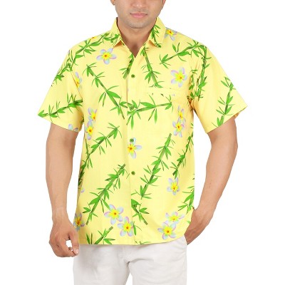 LA LEELA Men's Hawaiian Short Sleeve Button Down Shirt Mens Summer Shirts Casual Beach Vacation Hawaii Island Shirts for Men Funny