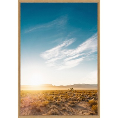 Amanti Art Nevada Desert Sunrise by Bethany Young Canvas Wall Art Print Framed