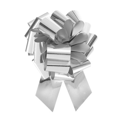 Unique Bargains Metallic Large Pull Bow Gift Wrapping Ribbon for Wedding 10 Pcs