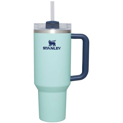 Stanley 40 oz Stainless Steel H2.0 Flowstate Quencher Tumbler Watercolor Blue: Dishwasher-Safe, Portable Drinkware
