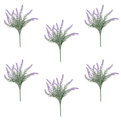 Northlight Artificial Lavender Floral Sprays - 14" - Purple - Set of 6