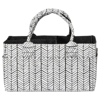 Sammy & Lou Printed Felt Storage Caddy - Herringbone