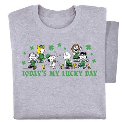 Collections Etc Peanuts Today's My Lucky Day T-shirt
