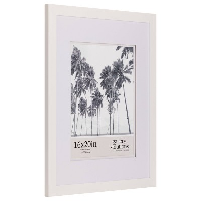 Gallery Solutions Flat Tabletop Wall Frame with Double Mat Image