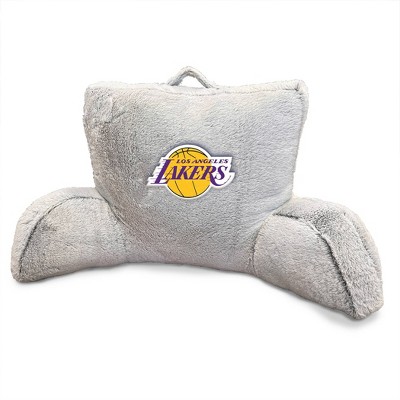 NBA Los Angeles Lakers Faux Fur Logo Backrest Support Pillow