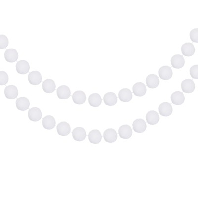 Unique Bargains Party Decoration 24 Felt Balls Hanging Garland 2 Pcs