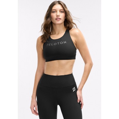 Peloton Women's Cadent V-Back Bra, Jet Black