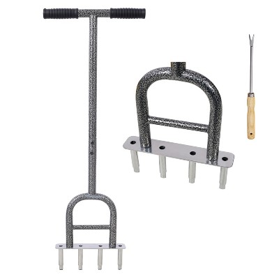 Dexmalle 4 Corer Plug Aerator Tool with Soft Rubber Grip