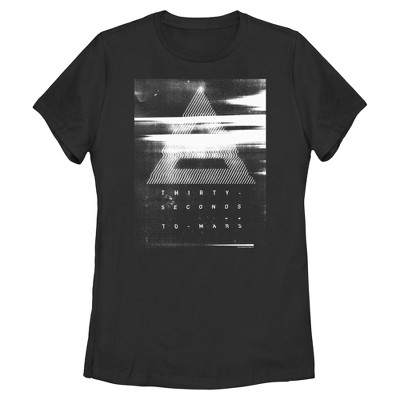 Women's Thirty Seconds to Mars Triad Smear Logo T-Shirt
