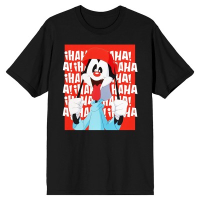 Animaniacs Wakko Long Ears Men's Black T-shirt