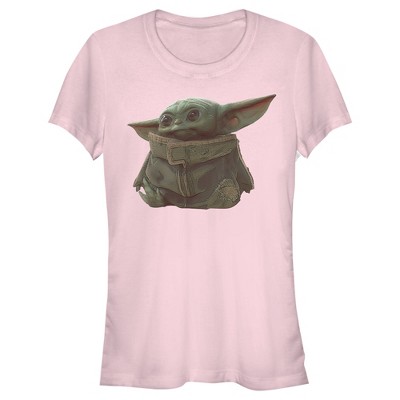 Juniors Womens Star Wars The Mandalorian The Child Portrait T-Shirt