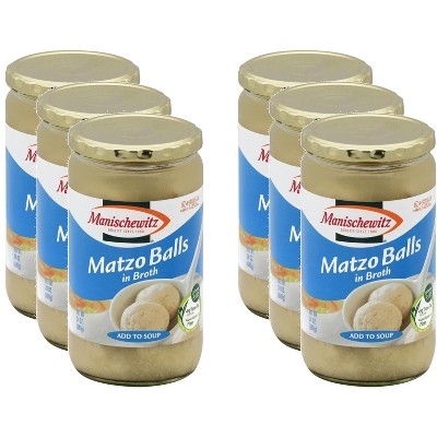 Manischewitz Soup Matzo Ball Broth Jars - Case of 6 - 24 fo