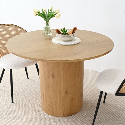 41.5 Inch Modern Round Dining Tables,Round Pedestal Dining Table For Dining Room For 4 -Tanpinhause