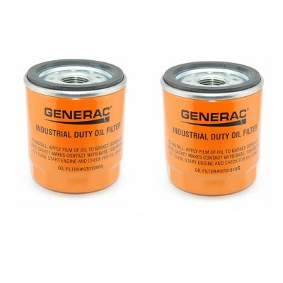 Generac Genuine OEM  2 Pack of 070185BS Oil Filters For Generators