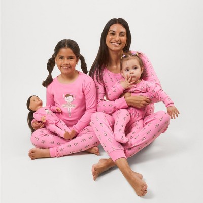 Leveret Matching Family Pajamas Ballerina Print