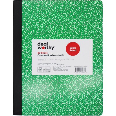 Composition Book Wide Ruled - Dealworthy™