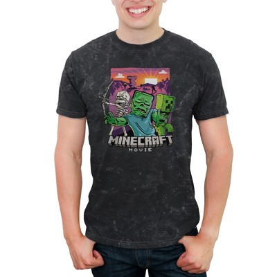 Men's A Minecraft Movie Creatures in Action T-Shirt