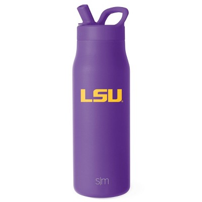 NCAA LSU Tigers Simple Modern Mesa Stainless Water Bottle - 34oz