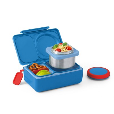 OMIEBox UP Bento Box with Thermos Food Jar 2 Compartments and Ice Pack