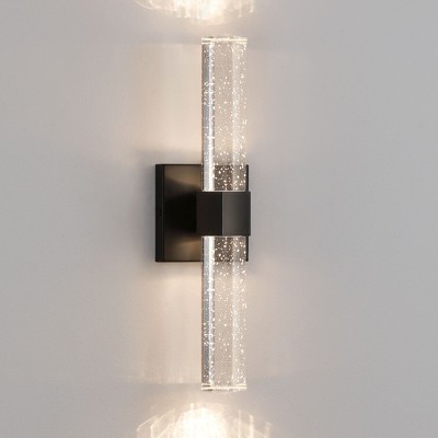 KAISITE Black Dimmable LED 10W Wallchiere Crystal Wall sconce