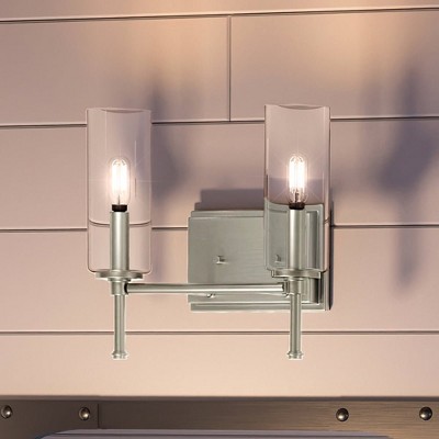 Urban Ambiance Luxury Contemporary Bath Light 11.5''H x 12.5''W,  Brushed Nickel Finish,  Parkes Collection, UHP4221