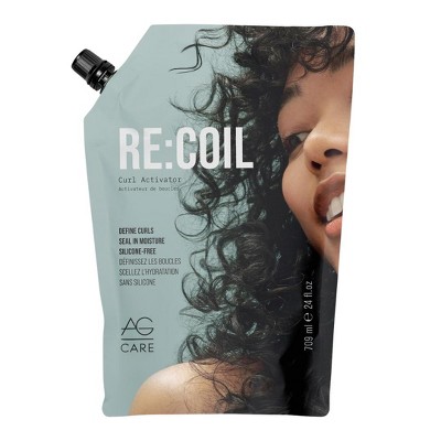 AG Care Re:coil Curl Activator Curl Cream (24 oz XXL Refill Bag) Ultra Nourishing Curly Hair Cream for Defined | Ag Recoil Healthy Curls