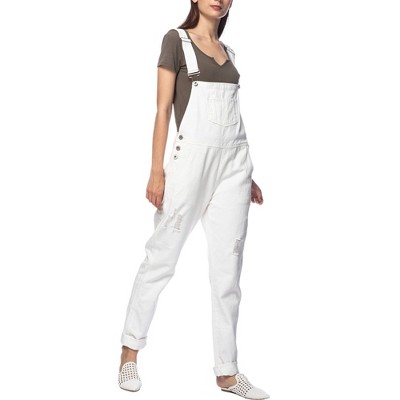 Anna-Kaci Women's Pocket Denim Tapered Leg Overalls for Everyday Look