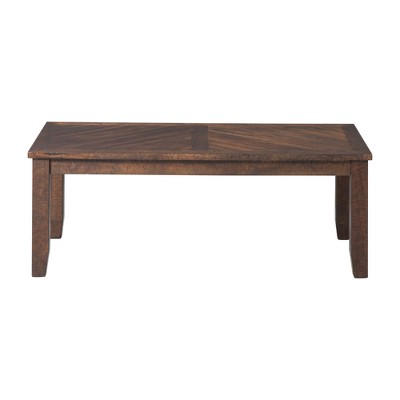 3pc Dex Table Occasional Set Walnut Brown - Picket House Furnishings: Rustic Living Room Ensemble